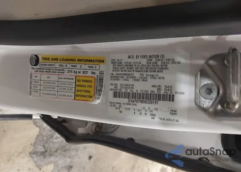 2017 Ford Fusion Se z USA, uszkodzony, nr VIN 3FA6P0T98HR320197